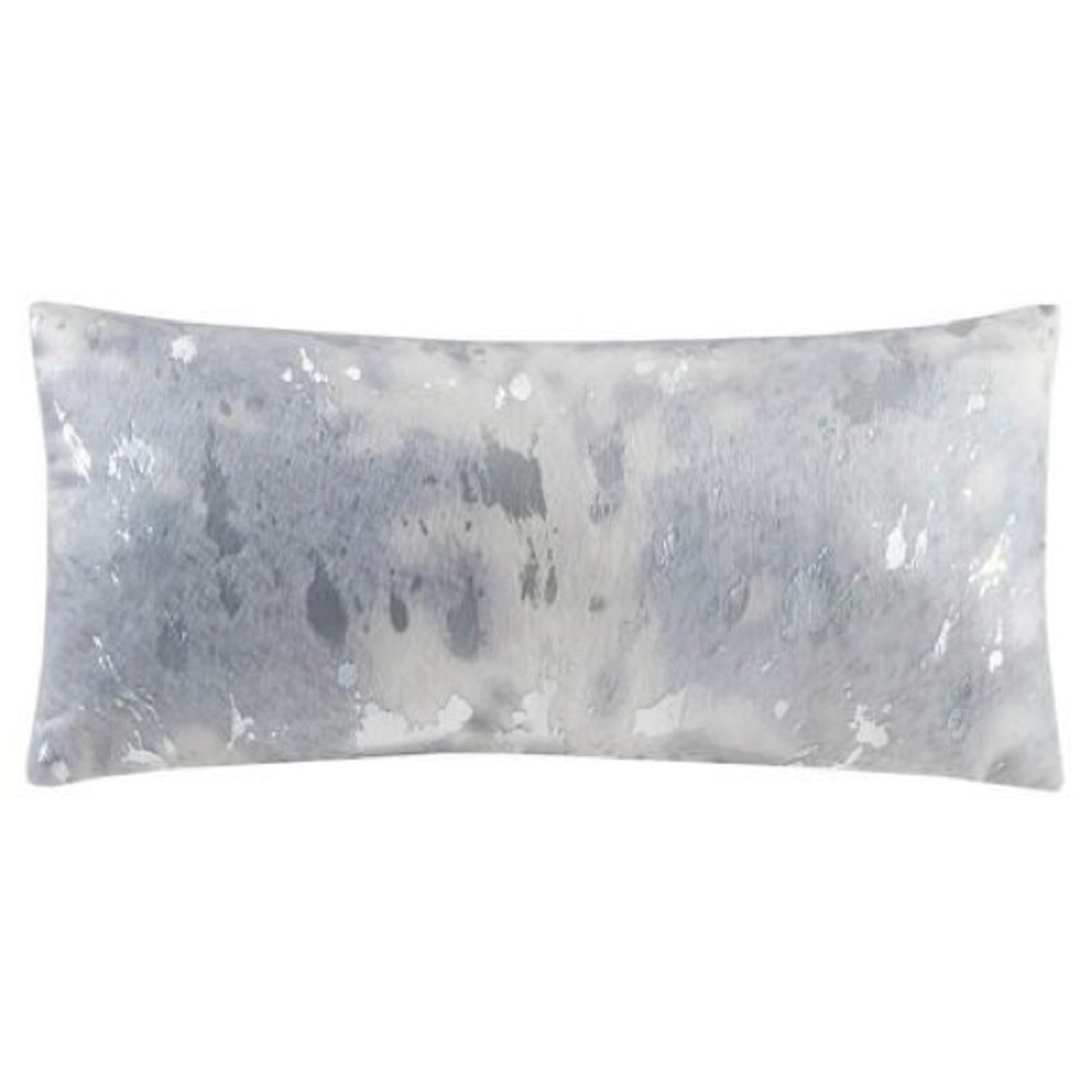 Metallic FauxFur Lumbar Pillow